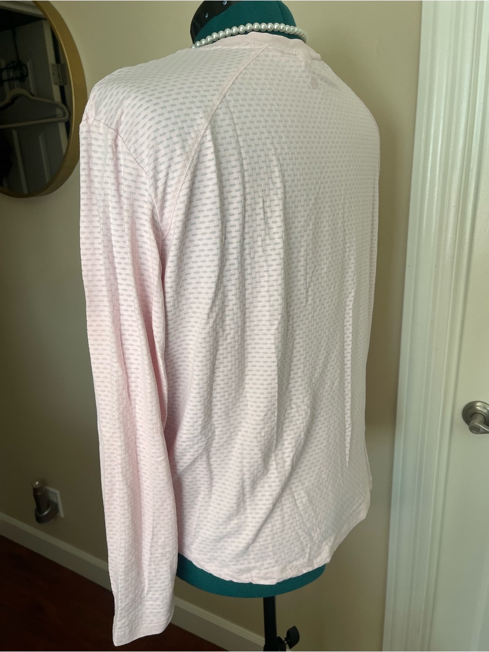 RBX Light Pink Long Sleeve Workout Top - Picture 6 of 9